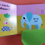 Où est le lion ? Livre à rabats en feutrine et miroit