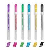 Set de 6 Mini Stylos à Encre Gel Glitter. Shine Like a Diamond