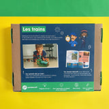 Les trains. Kit Pandacraft 8-12 ans : Construis ta locomotive à vapeur !