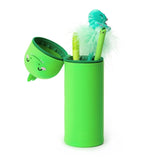 Trousse en silicone souple 2-en-1. Kawaii. Dinosaure
