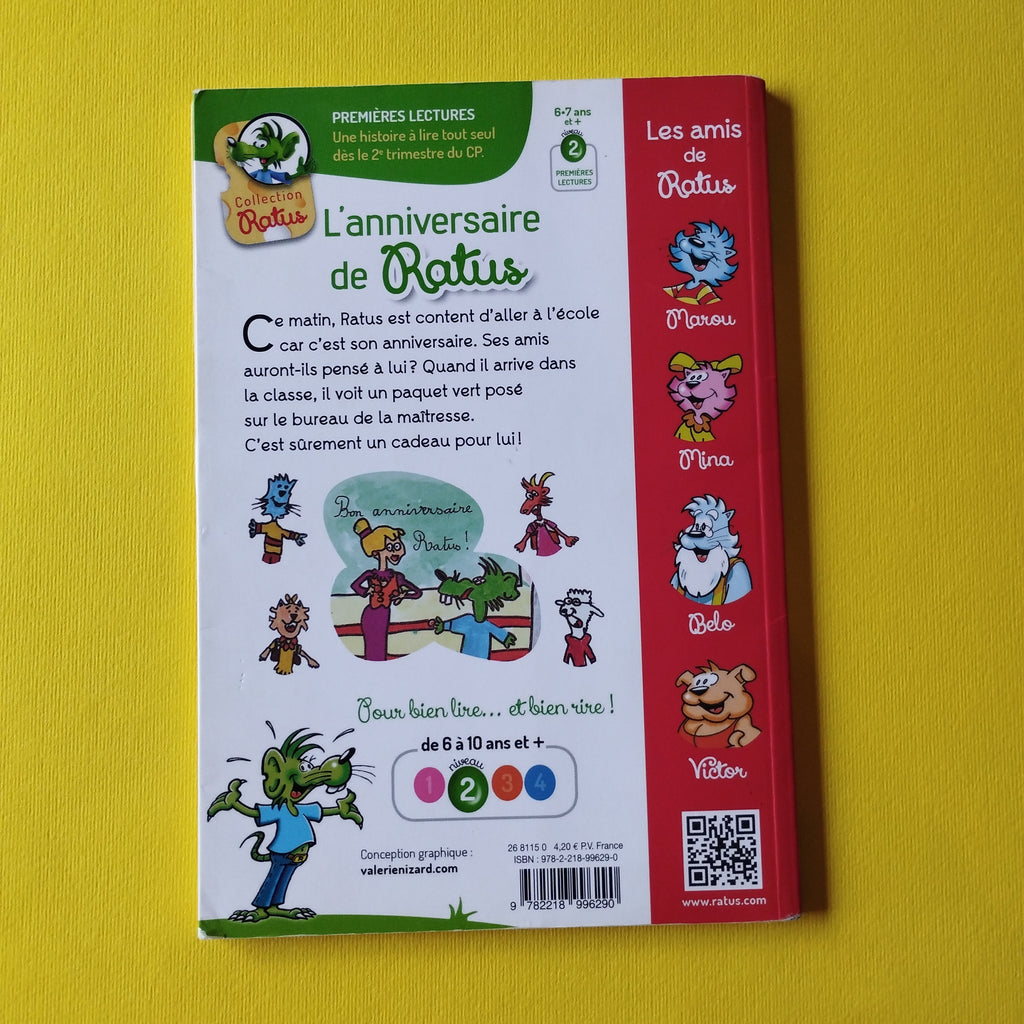 Ratus. 32. L'anniversaire de Ratus – Librairie William Crocodile