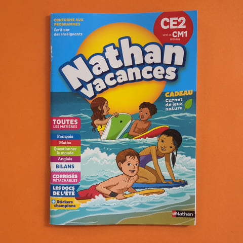 Nathan Vacances. CE2 vers CM1