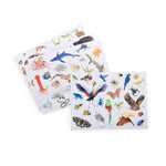 Pochette 78 stickers. Les animaux du monde