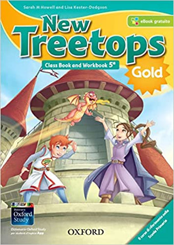 Nuovo libro di classe e cartella di lavoro Treetops 5