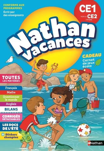 Nathan Vacances. CE1 vers CE2