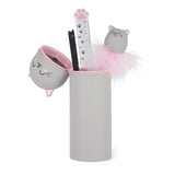 Trousse en silicone souple 2-en-1. Kawaii. Chaton