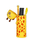 Trousse en silicone souple 2-en-1. Kawaii. Girafe