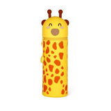 Trousse en silicone souple 2-en-1. Kawaii. Giraffe