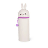 Trousse en silicone souple 2-en-1. Kawaii. Lapin