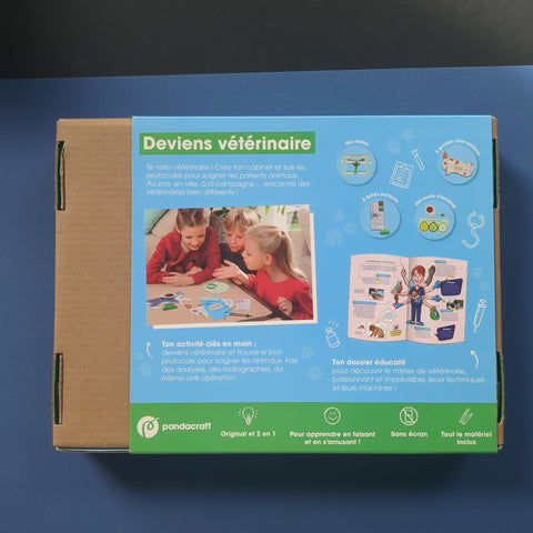 Deviens vétérinaire ! Kit Pandacraft 8-12 ans : Ouvre ton cabinet de vétérinaire !
