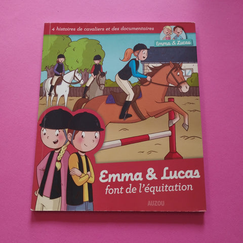 Emma et Lucas font de l'équitation