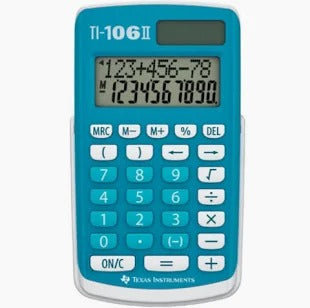 Calculatrice primaire TI-106 II