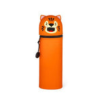 Trousse en silicone souple 2-en-1. Kawaii. Tigre