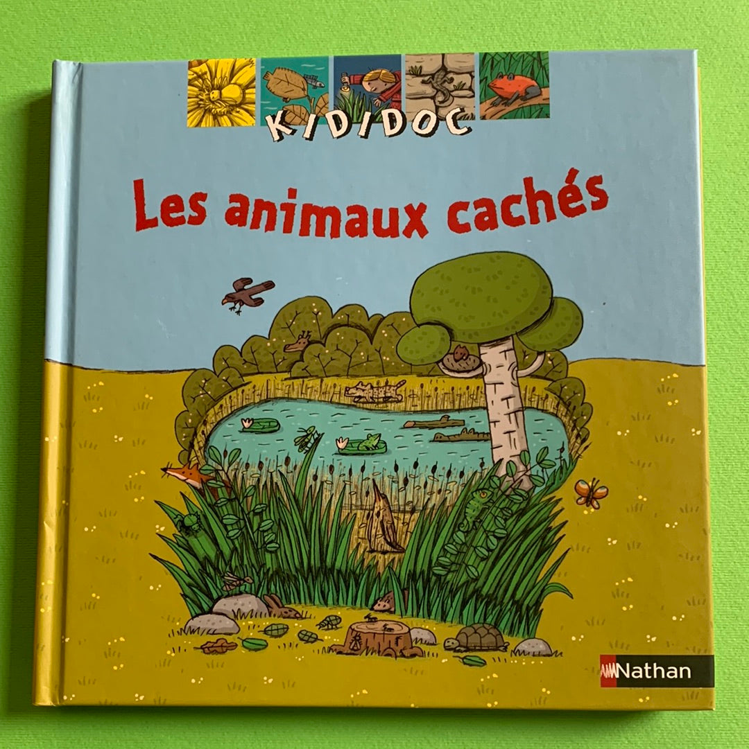 Trois livres pour les tout-petits avec des animaux cachés