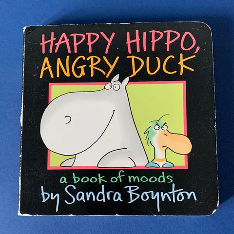 Happy hippo, angry duck